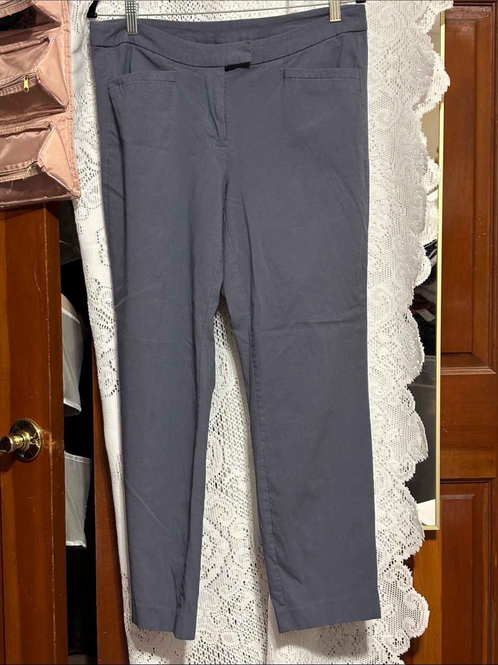 Lane Bryant Women’s Slate-Gray Pull-On Pants size 14